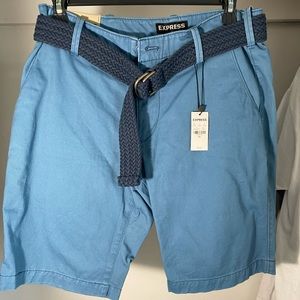 Light blue dress shorts from express